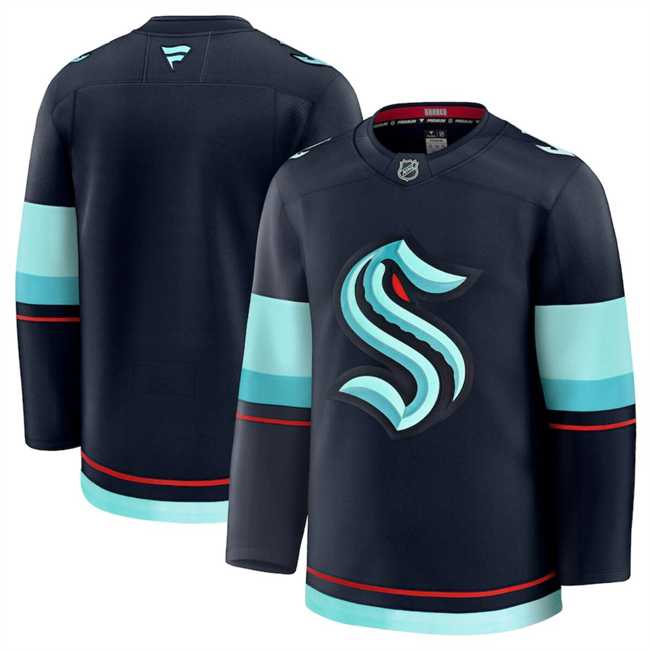 Men%27s Seattle Kraken Blank Navy 2024-25 Home Stitched Hockey Jersey Dzhi